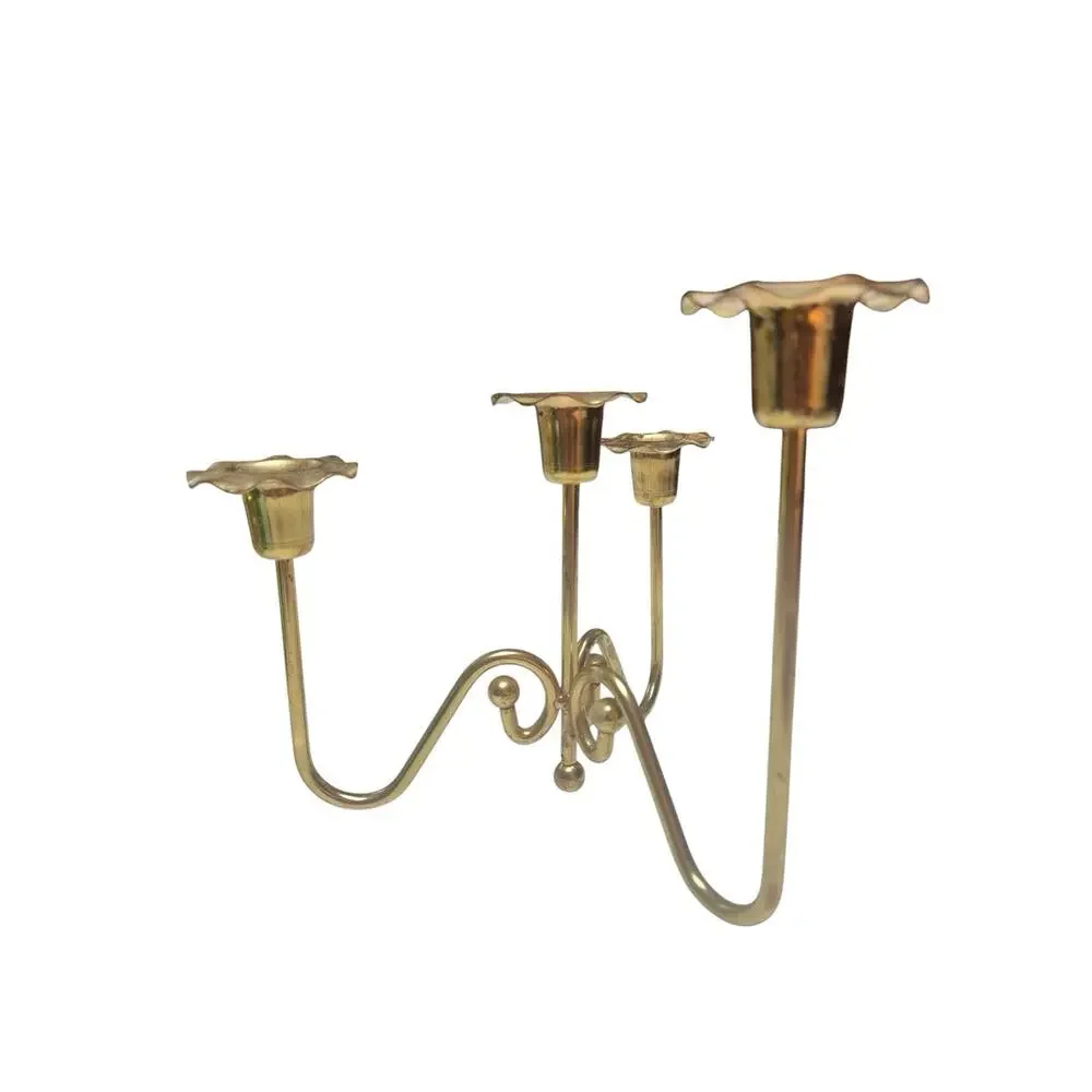 Vintage Brass Candelabra 5 Arm Candle Holder Mid Century‎ Hollywood Regency